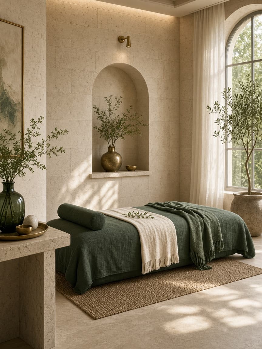Spa treatment room at Belgrave House